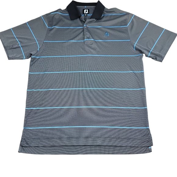 FootJoy FJ Mens‎ M Shirt Polo Logo Golf Performance Stretch Moisture Wick Gray - Picture 1 of 12